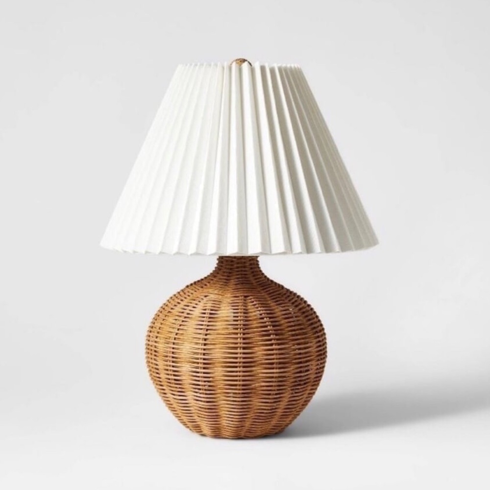 Natural Wicker Table Lamp Brown - Threshold™ designed with Studio McGee